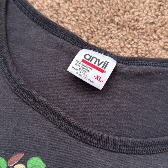 Vintage Tasmanian Devil Taz Hula Hawaiian Print Graphic Sleeveless Shirt Tank - Picture 2 of 7